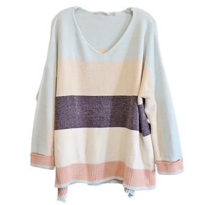 Soft Surroundings Knit Sweater, Striped, Size 2X